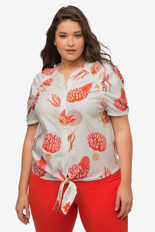 Ulla Popken Blouse in Wit: voorkant