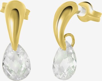 Lucardi Earrings 'Klassisch' in Gold: front