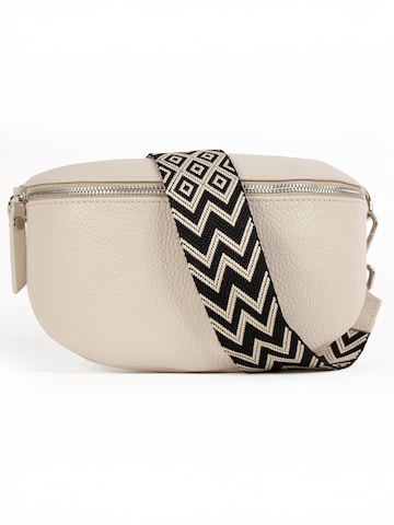 lePelou Fanny Pack 'THEA medium' in Beige: front