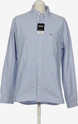 Tommy Jeans Button Up Shirt in L in Blue: front