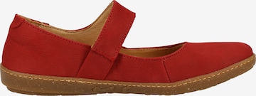 EL NATURALISTA Ballet Flats with Strap in Red