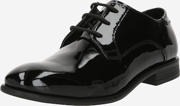 bugatti Δετό παπούτσι 'Lero Comfort' σε μαύρο: μπροστά