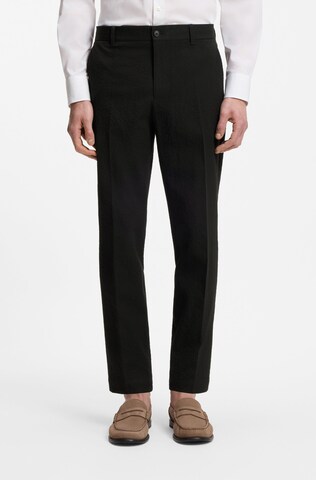 BOSS Tapered Pants in Black: front