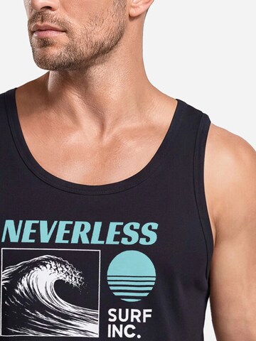 Neverless Shirt 'Surf inc wave' in Blue