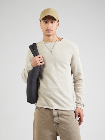 JACK & JONES Regular Fit Pullover 'JJEHill' in Beige: Vorderseite