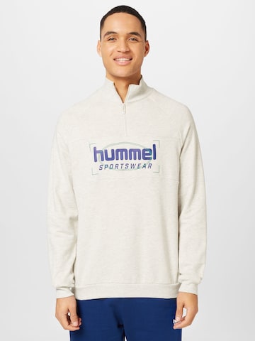 Hummel Sweatshirt 'Ron' i beige: framsida