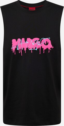 HUGO Shirt 'Dopical' in Black: front