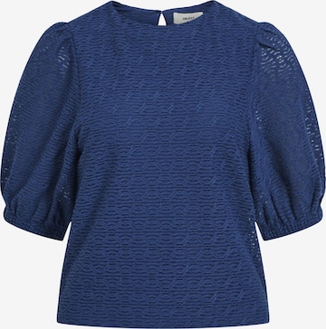 OBJECT - Blusa 'CHELLA' em azul: frente