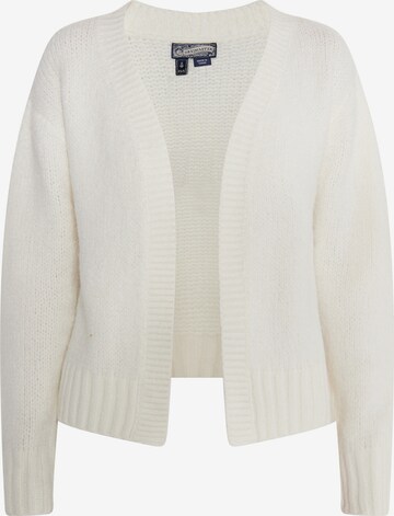 Cardigan 'Incus' DreiMaster Vintage en blanc : devant