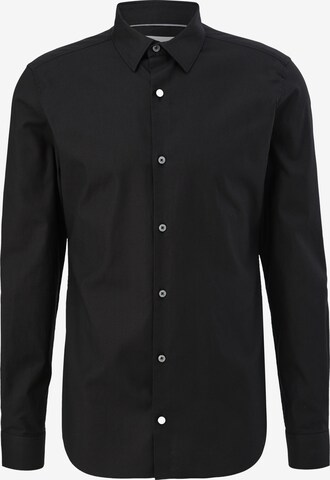 s.Oliver Button Up Shirt in Black: front