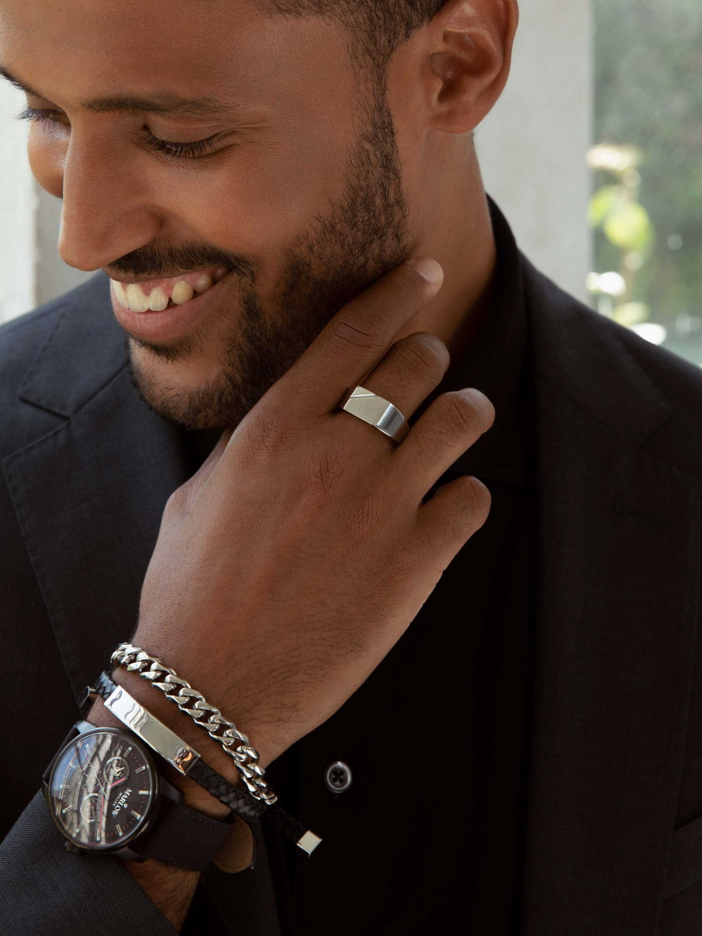 Lucardi Ring in Silber: Vorderseite