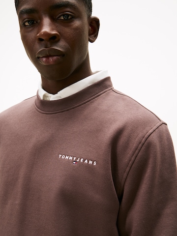 Tommy Jeans Mikina – hnědá