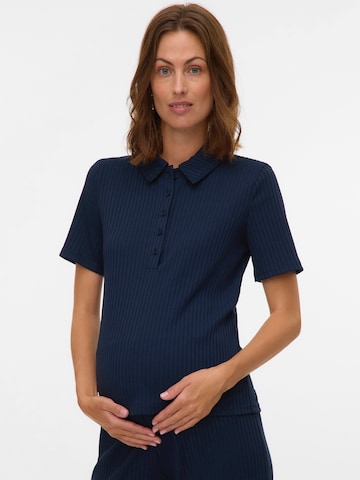 MAMALICIOUS Koszulka 'MLPELLA LIA' w kolorze niebieski: przód