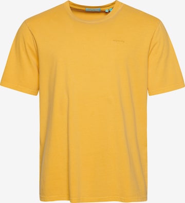 T-Shirt 'Mark' Superdry en jaune : devant