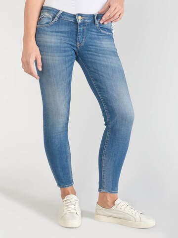 Le Temps Des Cerises Tapered Jeans in Blauw: voorkant