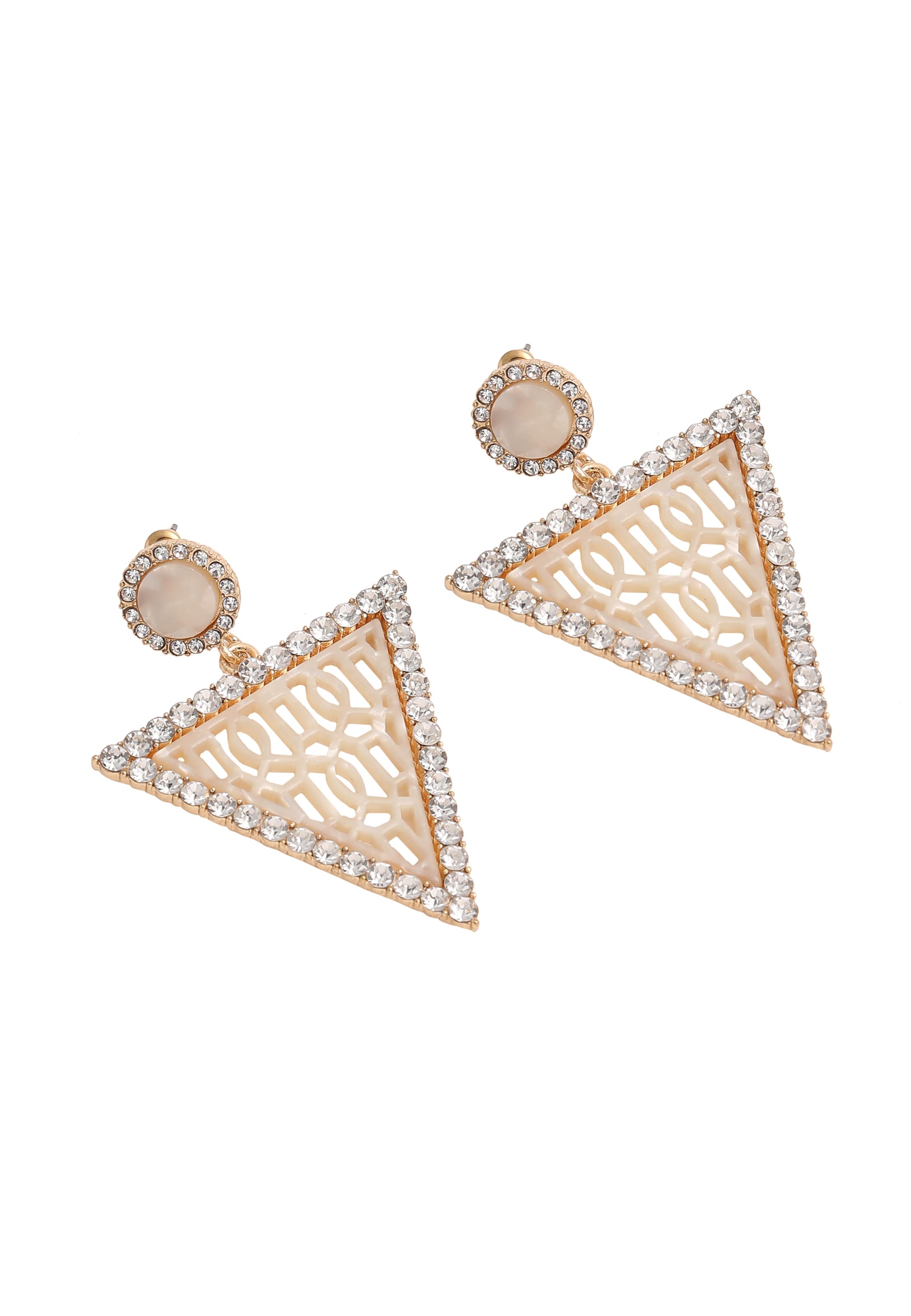 SOHI - Brincos 'Cortney' em ouro: frente