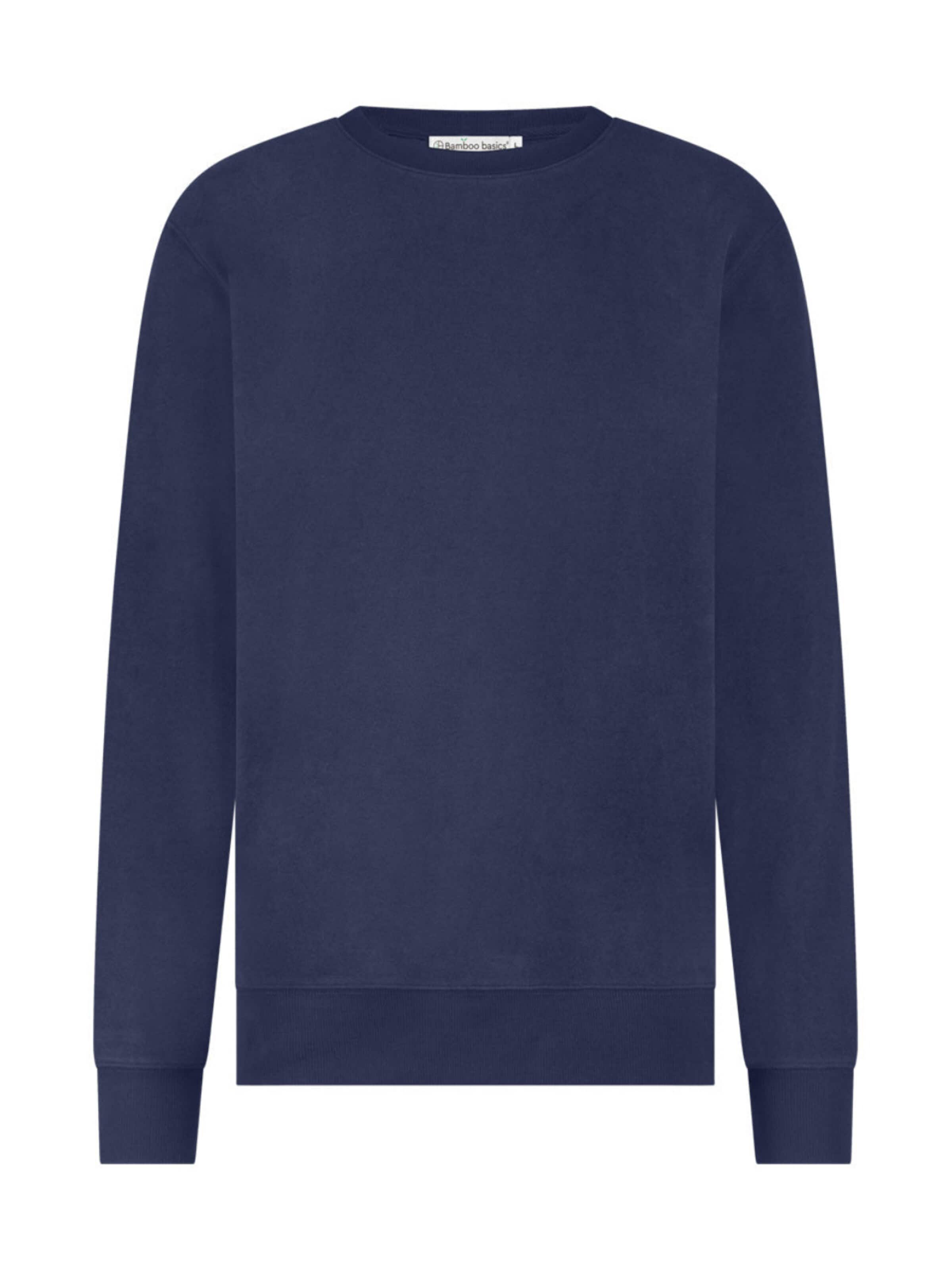 Bamboo basics Sweatshirt 'Lounge sweater Mike' in Blue