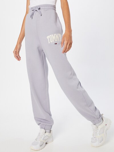 Tommy Jeans Pants 'ABO' in Navy / Lavender / Red / White, View model