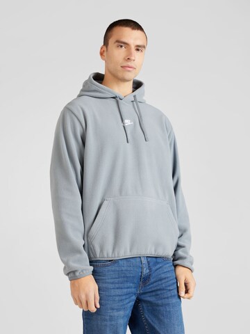 Sweat-shirt 'CLUB POLAR FLC' Nike Sportswear en gris : devant