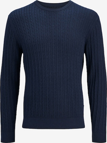 JACK & JONES Свитер 'JJEEMIL' в Синий: спереди