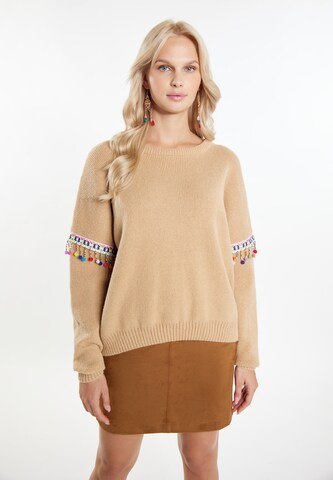 IZIA Pullover 'Hoona' in Beige