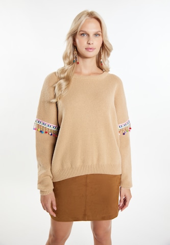 IZIA Trui 'Hoona' in Beige