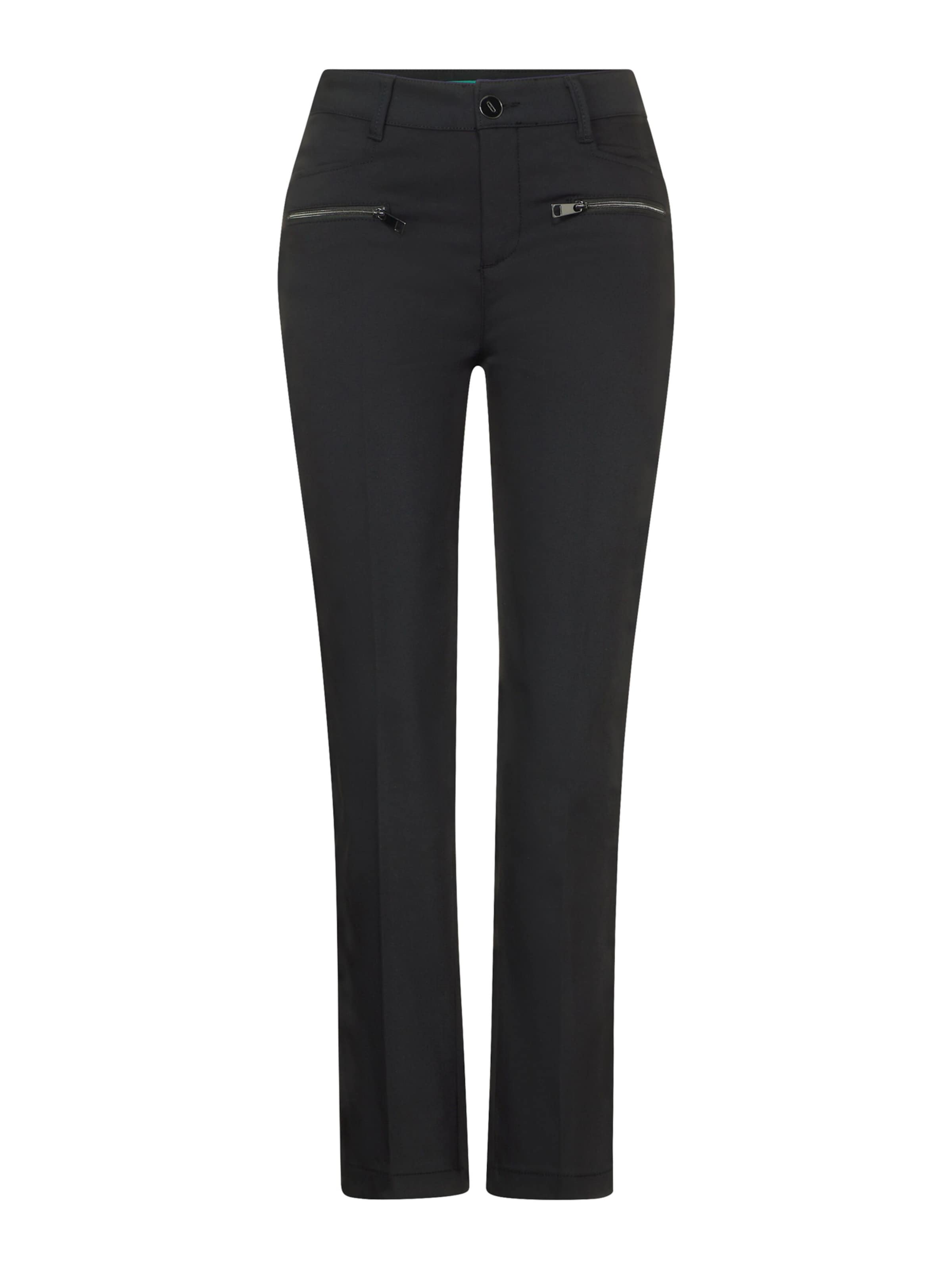 regular Pantaloni di STREET ONE in nero: frontale