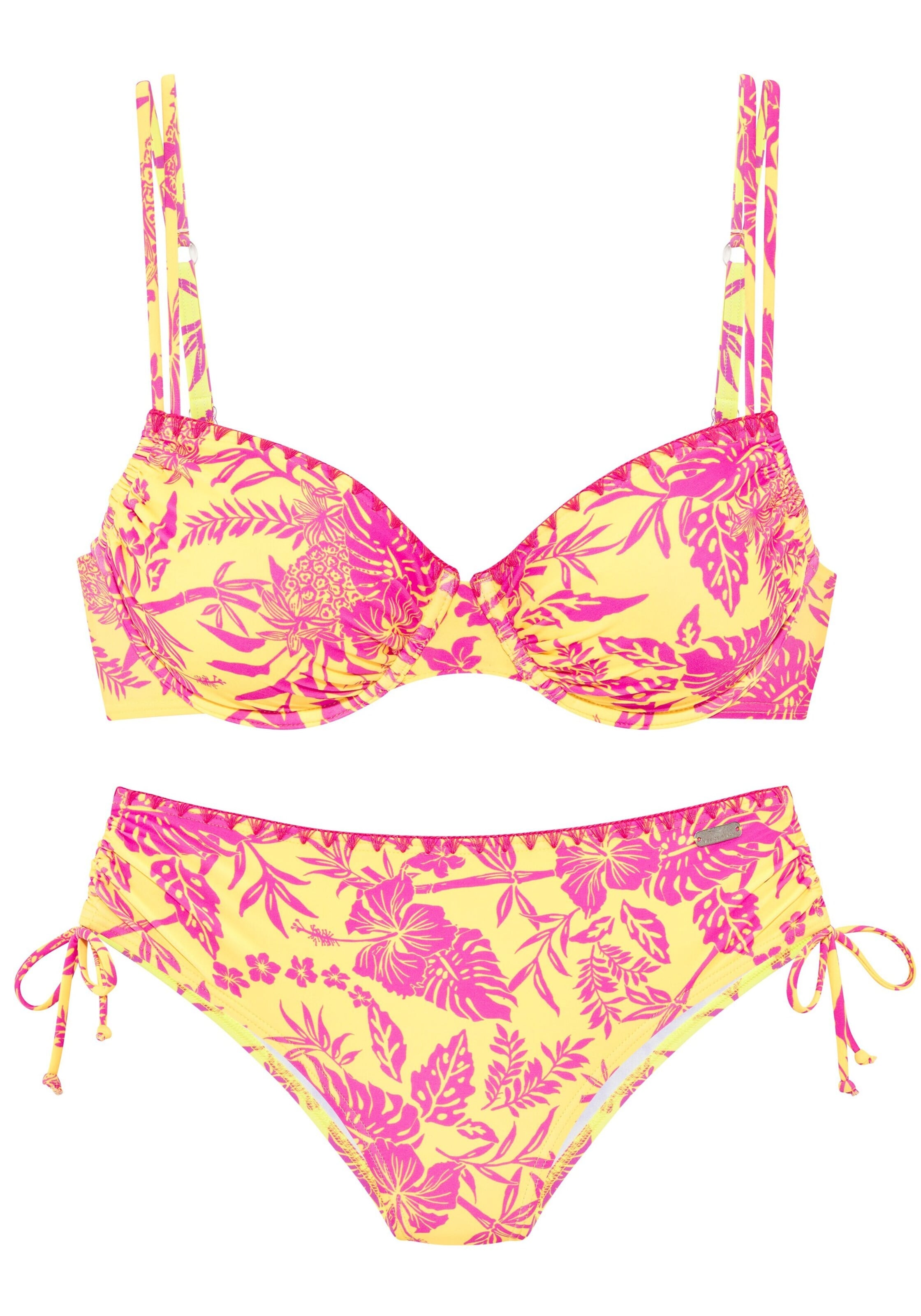 Invisible Hauts de bikini VENICE BEACH en jaune : devant