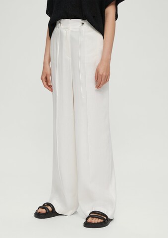 Regular Pantalon s.Oliver BLACK LABEL en blanc : devant
