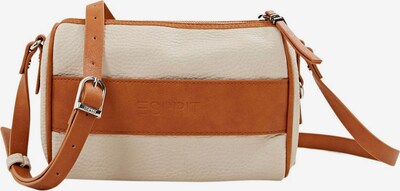 ESPRIT Schoudertas in de kleur Crème / Cognac, Productweergave