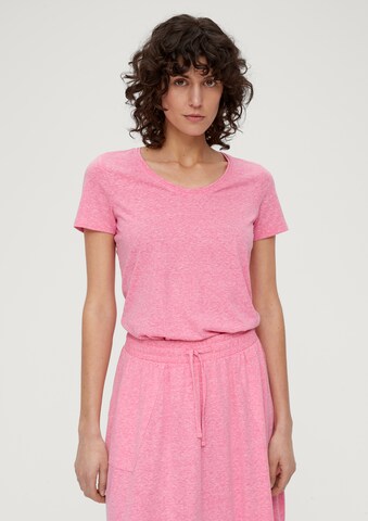 s.Oliver T-shirt i rosa: framsida