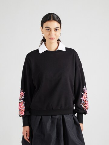 ONLY Sweatshirt 'ONLBROOKE' in Zwart: voorkant