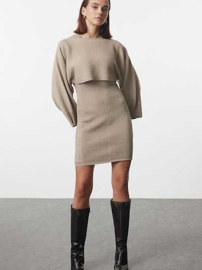 Trendyol Knitted dress in Beige, Item view