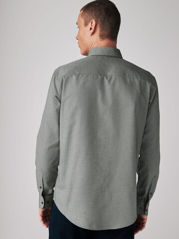 Next Regular fit Button Up Shirt in Grey