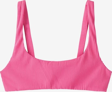 Bershka Bustier Bikinitop in Pink: predná strana