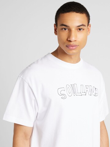 Soulland T-Shirt 'Kai Roberta' in Weiß