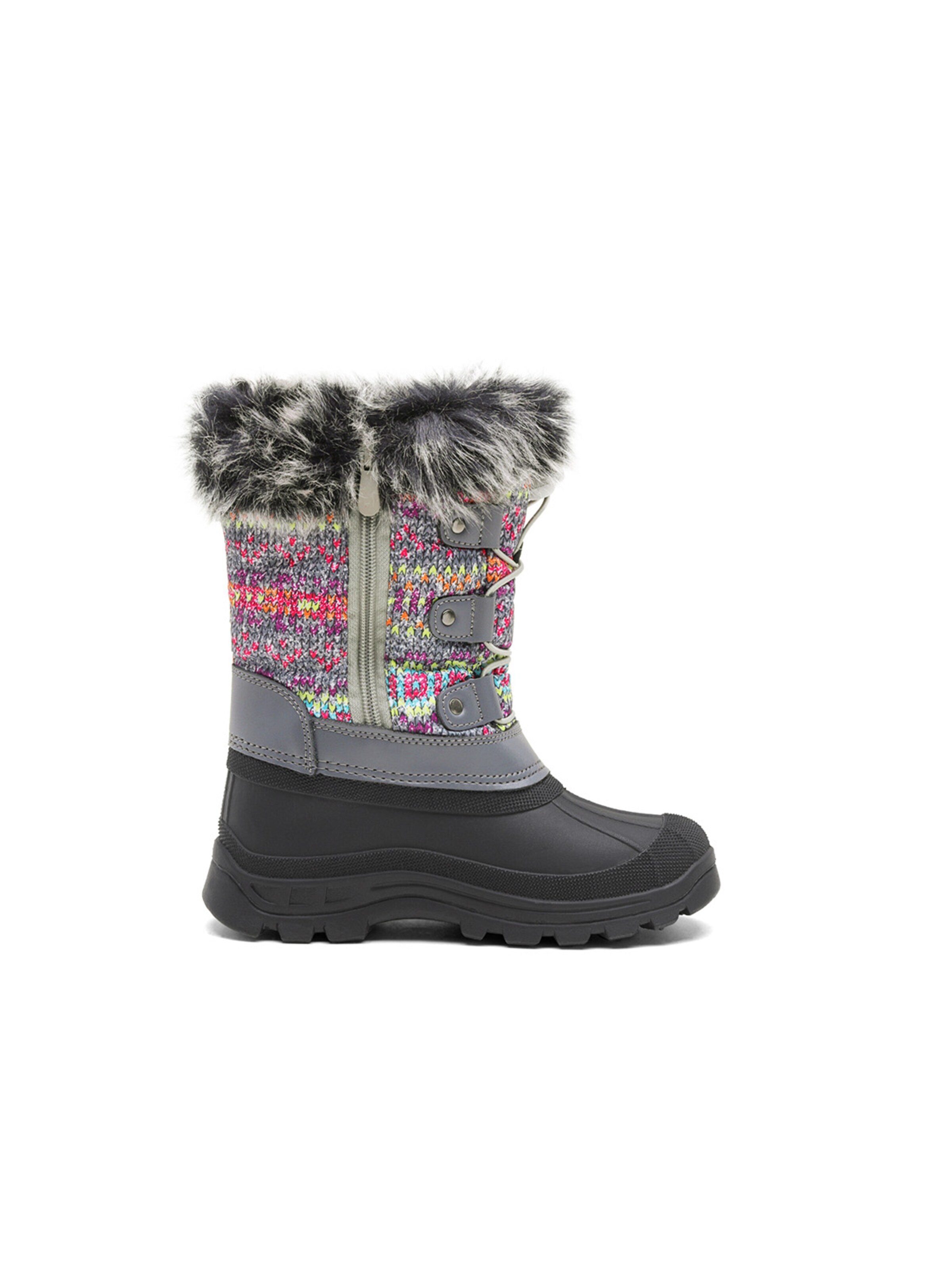 Bottes 'DREAM PAIRS Jungen Mädchen Schneestiefel Fashion Schnürstiefel' Dream Pairs en gris
