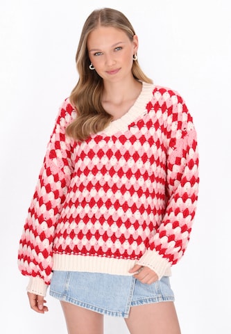 Pull-over 'Young Fashion' MYMO en rouge : devant