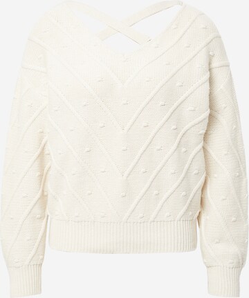 ABOUT YOU Sweater 'Hermine' in Beige: front