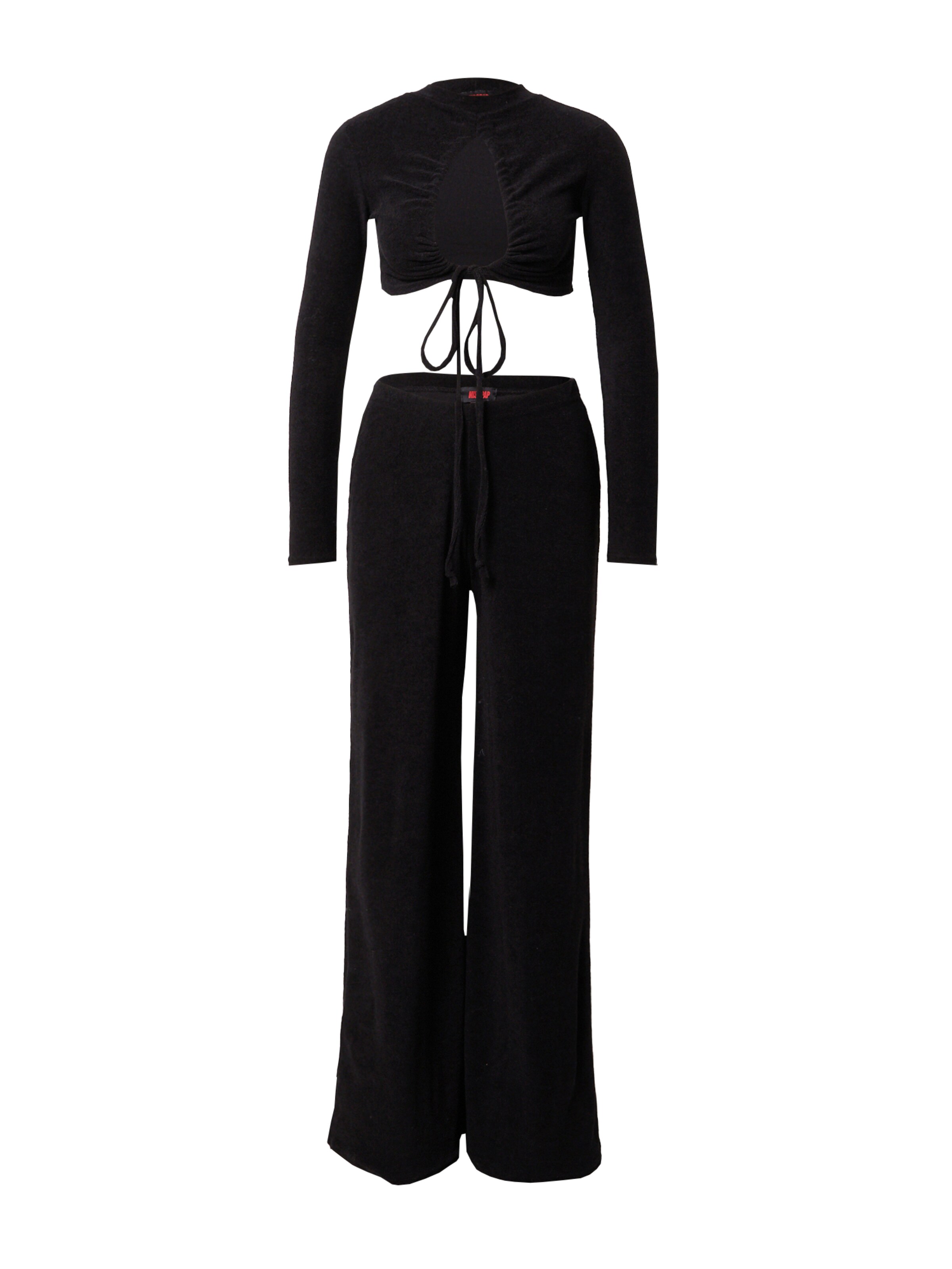 juoda Misspap Plačios klešnės Kelnės: priekis