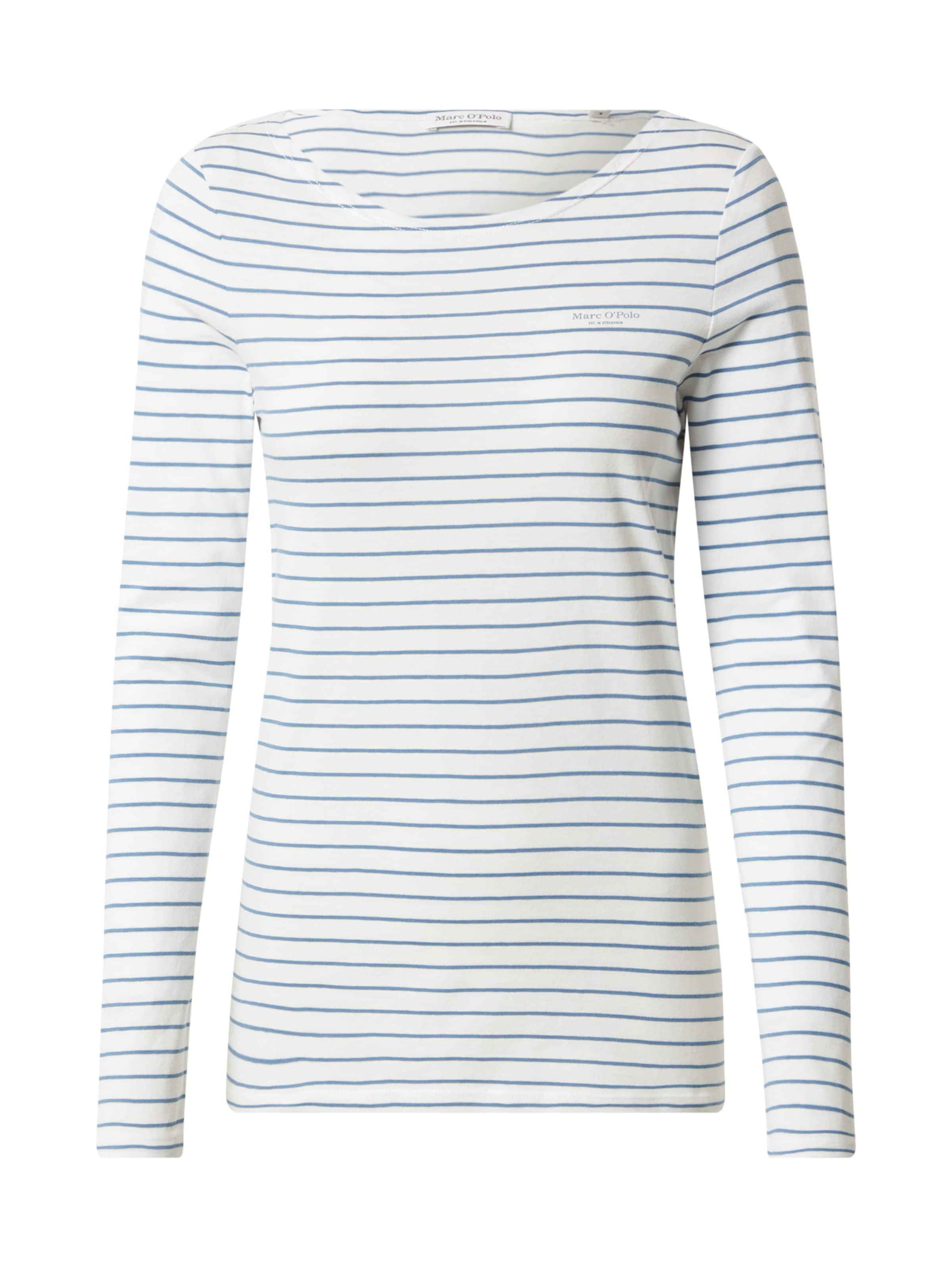 Frauen Shirts & Tops Marc O'Polo Shirt in Rauchblau, Weiß - VU06037 Frauen Shirts & Tops Marc O'Polo Shirt in Rauchblau, Weiß - VU06037
