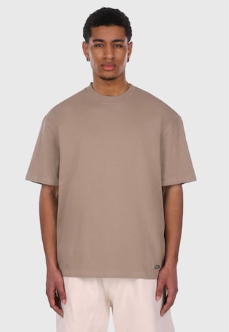 T-Shirt Dropsize en beige : devant