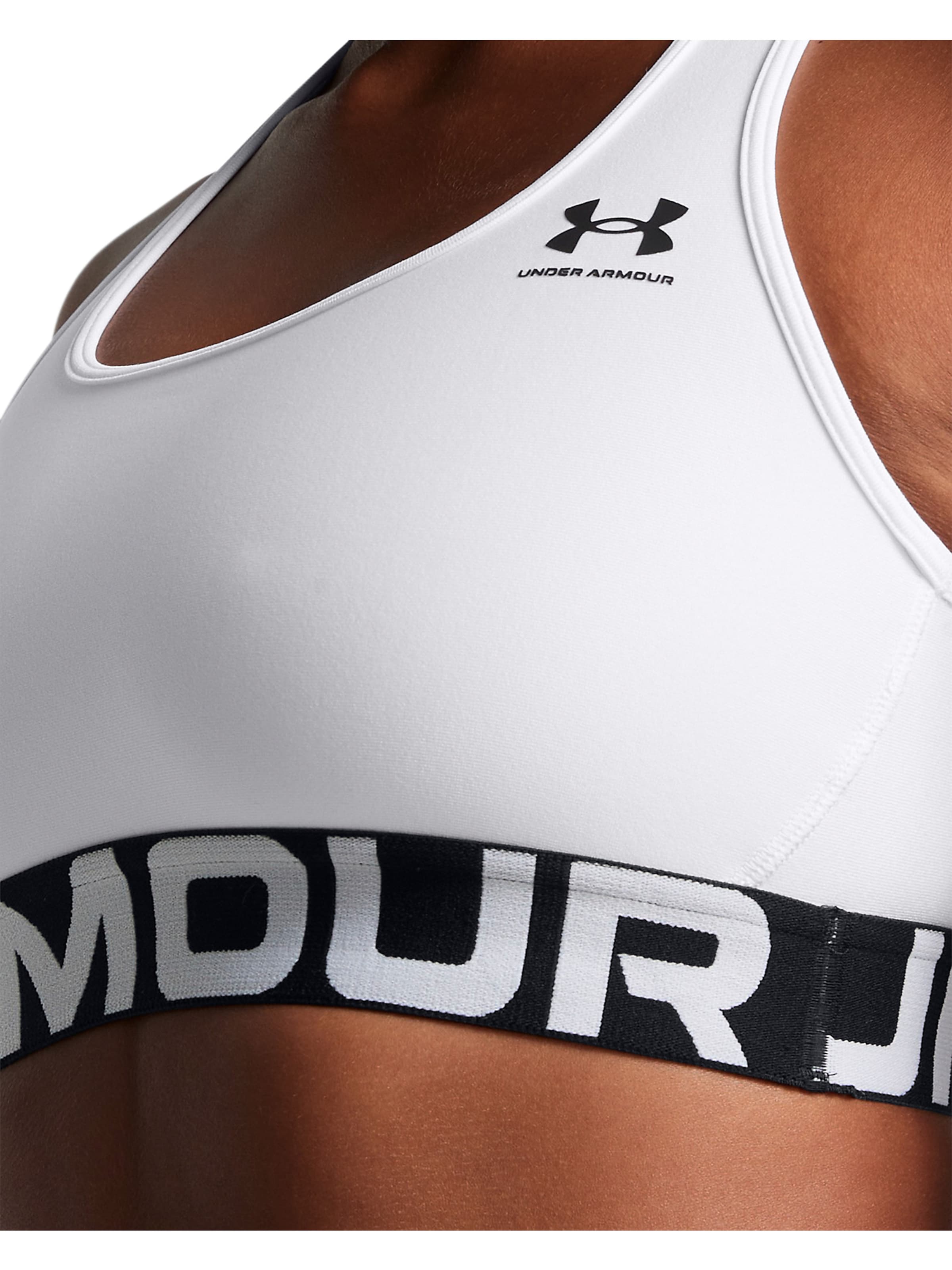 UNDER ARMOUR Bygelfri Sportbehå 'Authentics' i vit