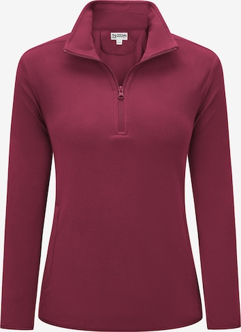 33,000ft Fleecejacke in Rot: Vorderseite