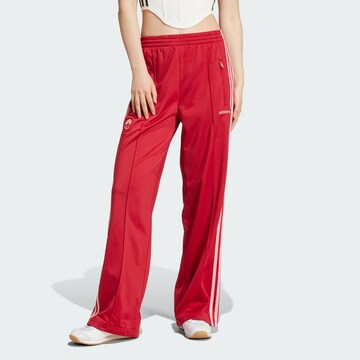 ADIDAS ORIGINALS Loose fit Trousers 'Firebird' in Red: front