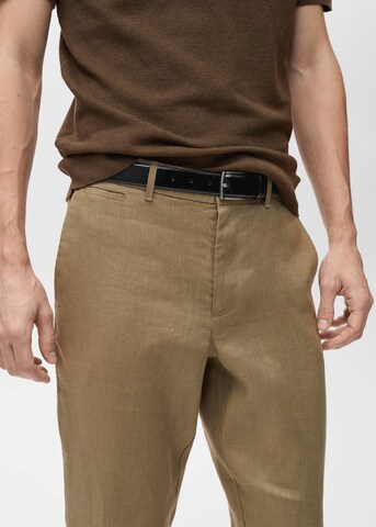MANGO MAN Slimfit Hose 'Oyster' in Grün