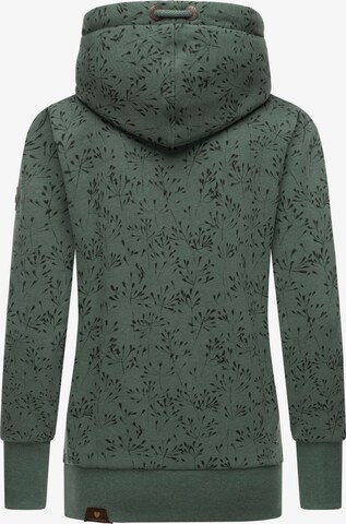 Ragwear Sweatshirt 'Gripy Flowery' in Grün