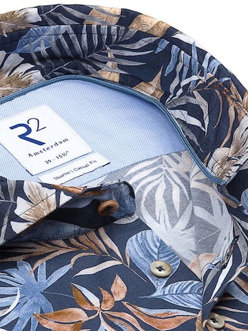 R2 Amsterdam Regular fit Overhemd in Blauw