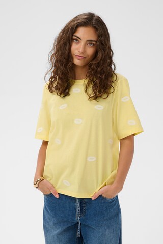 CULTURE - Camisa 'CUKissy' em amarelo: frente