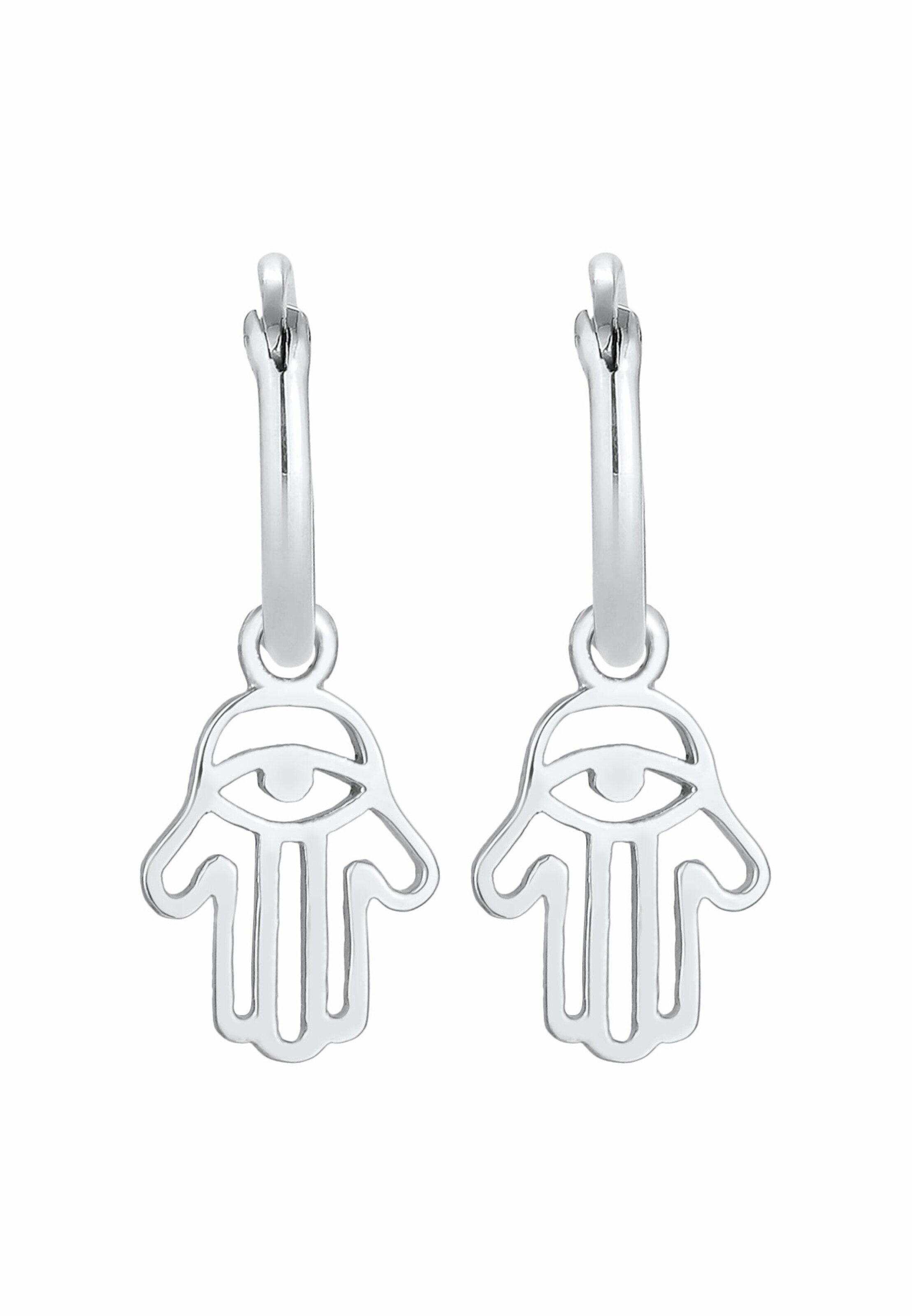 ELLI Ohrringe Hamsa Hand in Silber